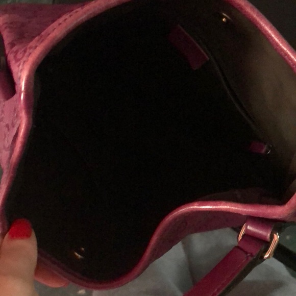 Purple leather authentic guccisima gucci bag rare! - Picture 10 of 14